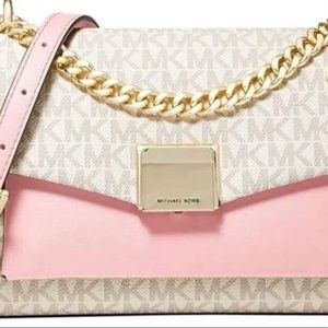 Lita Medium Two-Tone Logo Crossbody Bag